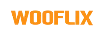 Wooflix logo for an online movie and TV show entertainment platform